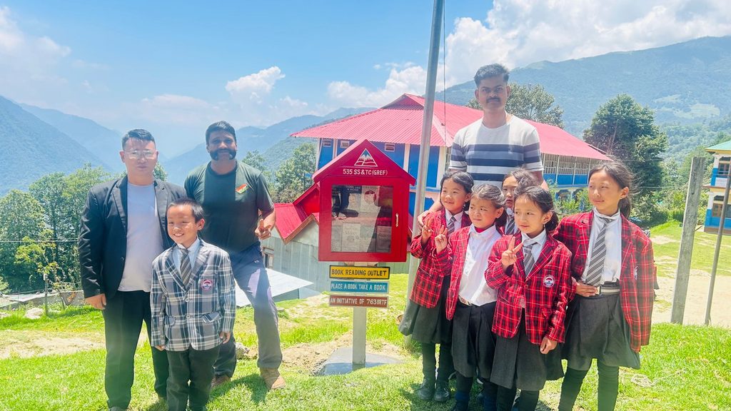 Mini-libraries in Tawang